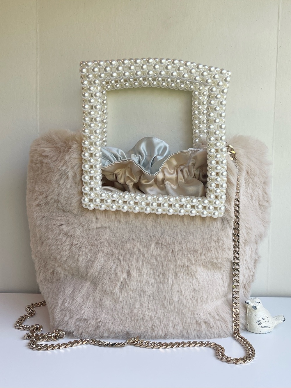 ZARA Faux Fur Handbag Shoulder Bag
